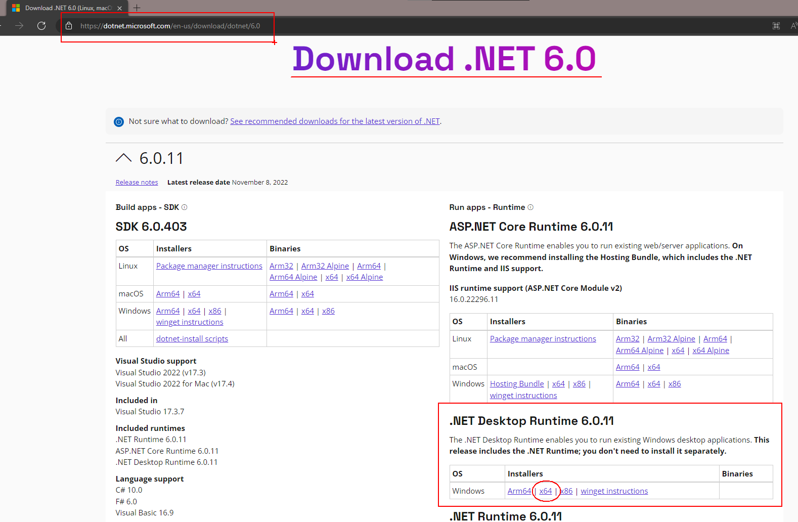 DotNet6Download